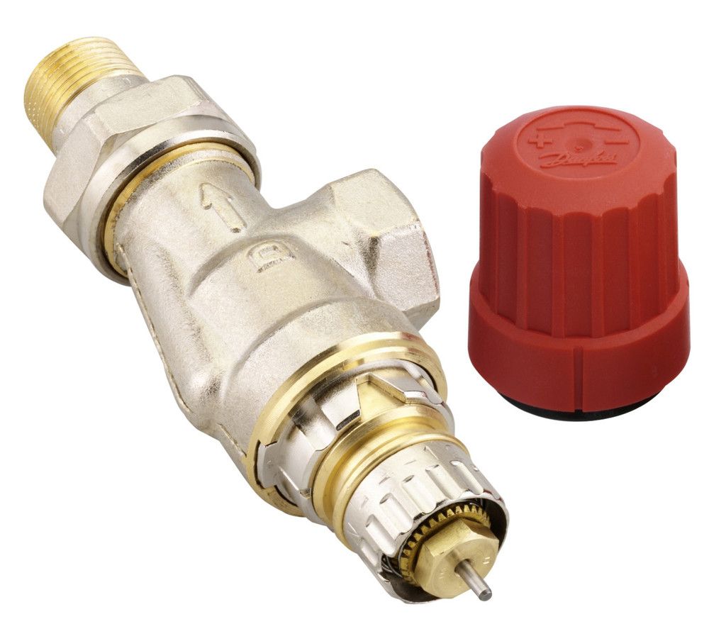 Danfoss Ra-n Robinet DE Radiateur Équerre Horizontale 1/2 Corps DE Vanne
