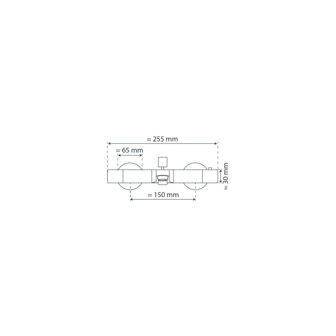 52450 VICO Thermostatische badkraan, chroom vue 8