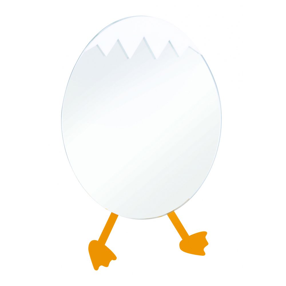 Creavit Ducky Miroir EN Forme DE Petit Oeuf - Jaune