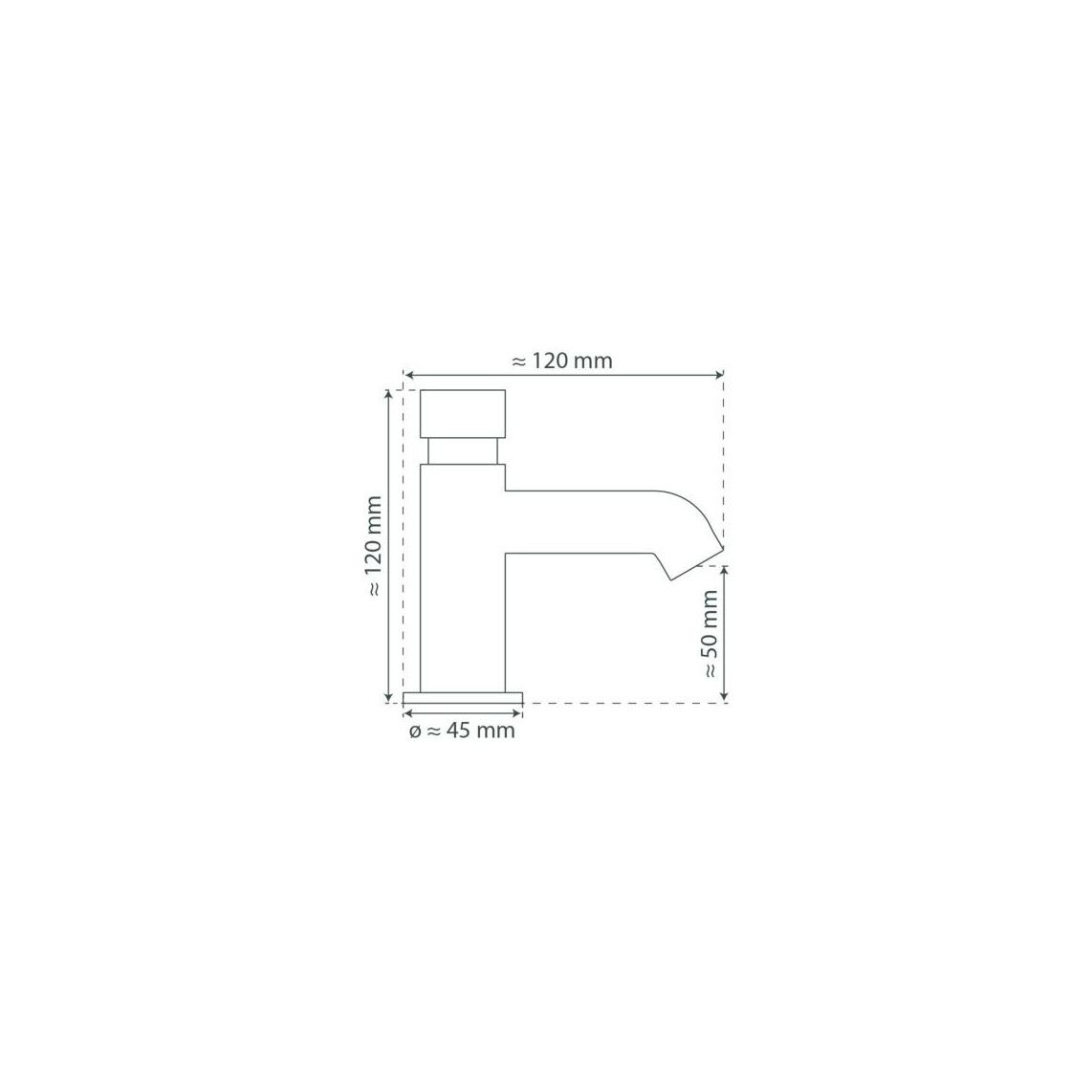 46951 LIMA Cold water tap, chrome vue 10