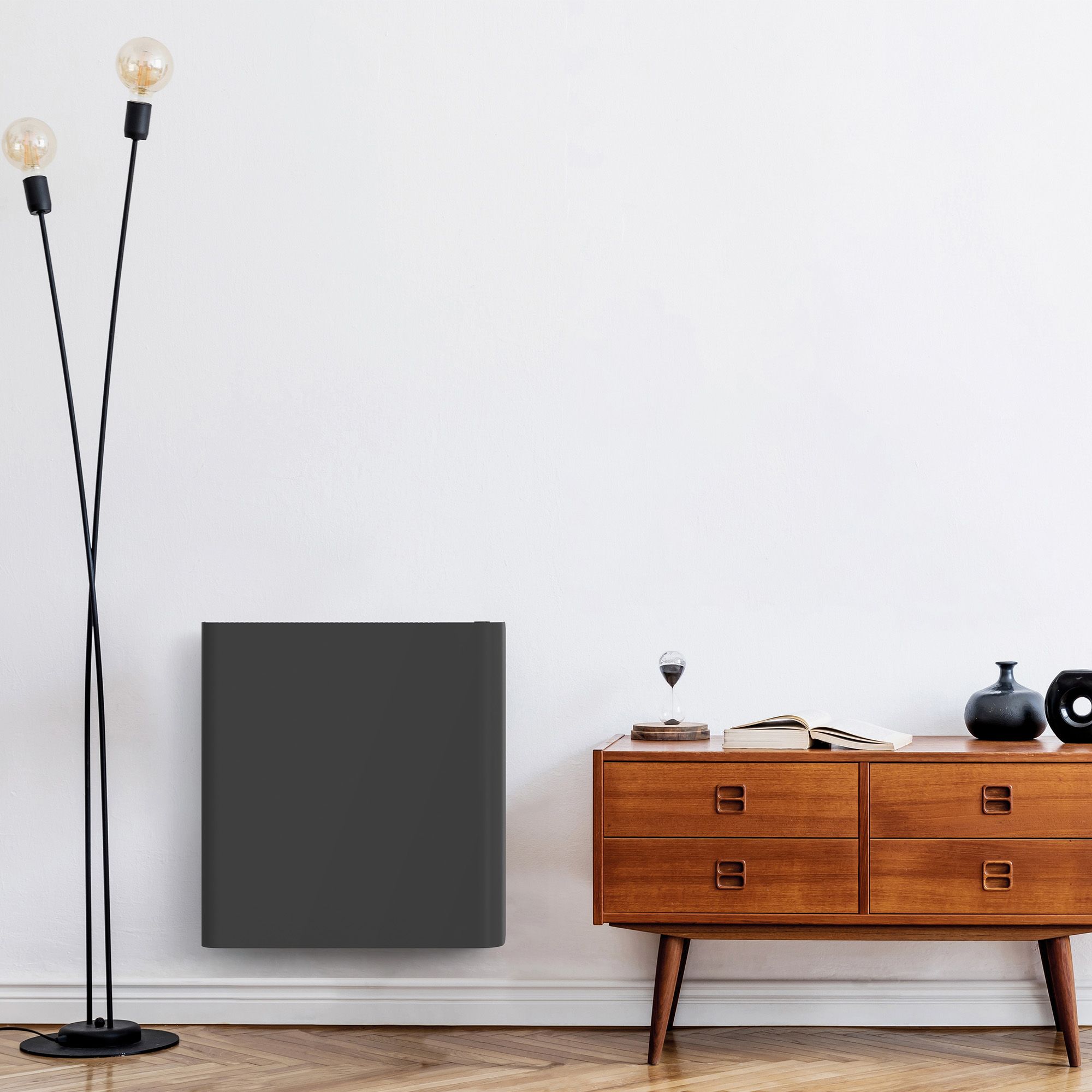 STELRAD CLOUD - RADIATEUR ÉLECTRIQUE - HORIZONTAL - 600X1040MM - 2000W - GRIS ANTHRACITE vue 2