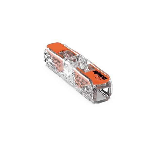 Connecteur de passage avec levier pour tous types de conducteurs, transparent