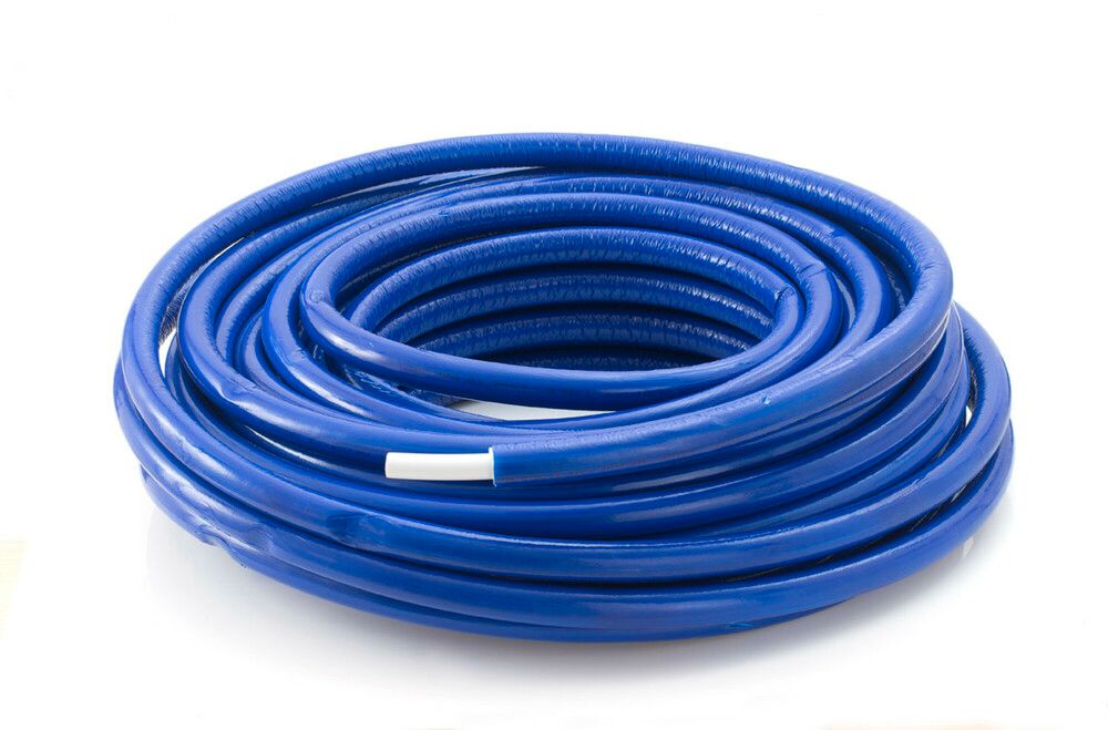 Systempex Tube Rouleau Pré-isolé Bleu D16 6MM 50M