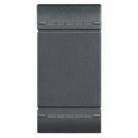 LivingLight - touche 2 fonctions Anthracite 1 module