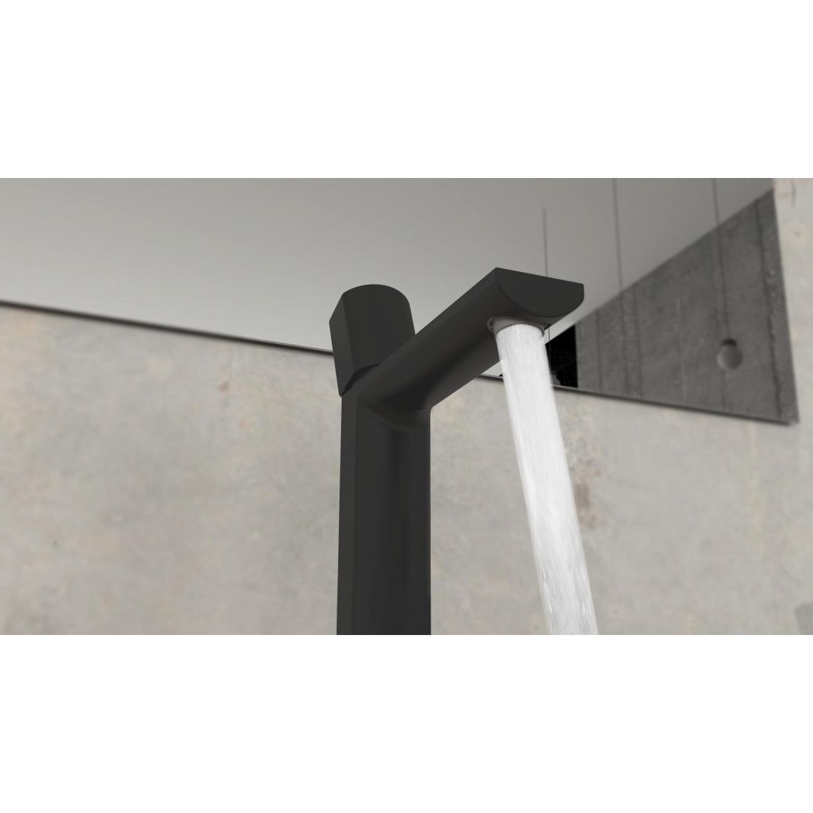 33616 NEW YORK Wash basin mixer, black matt vue 8