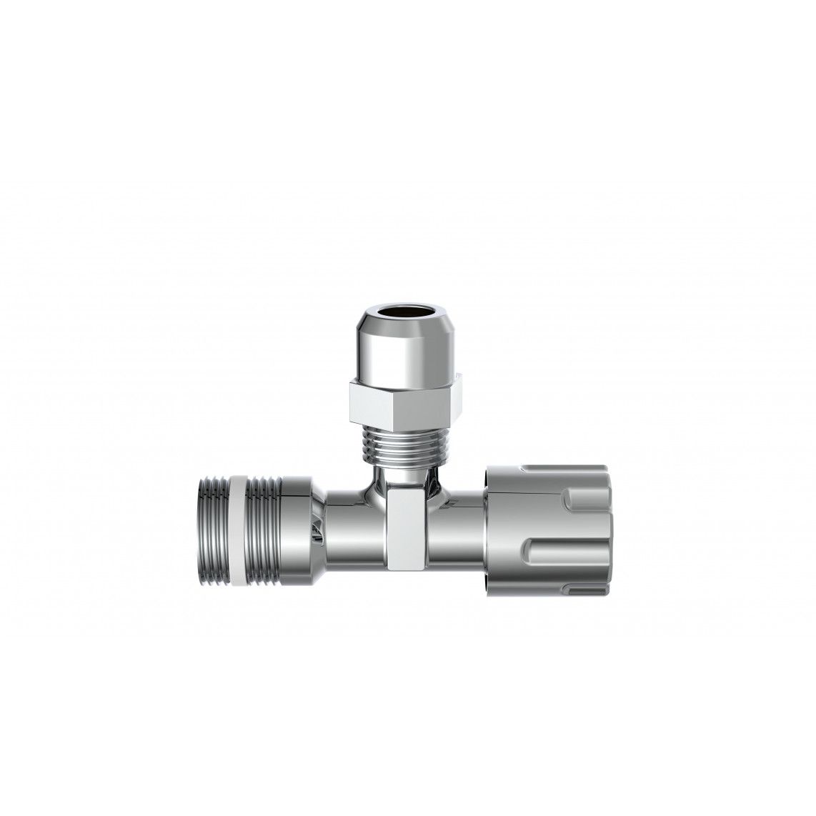 98480400 Angle valve, chrome, 1/2" male x 3/8" male x 10 mmQ, self sealing, with thrust rose vue 5