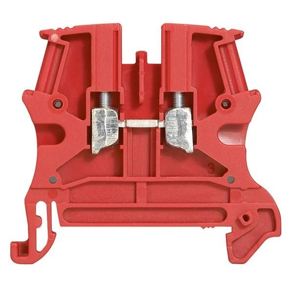 Bloc vis passage 1 jonction 2.5mm² (pas de 5mm), Rouge - Viking 3
