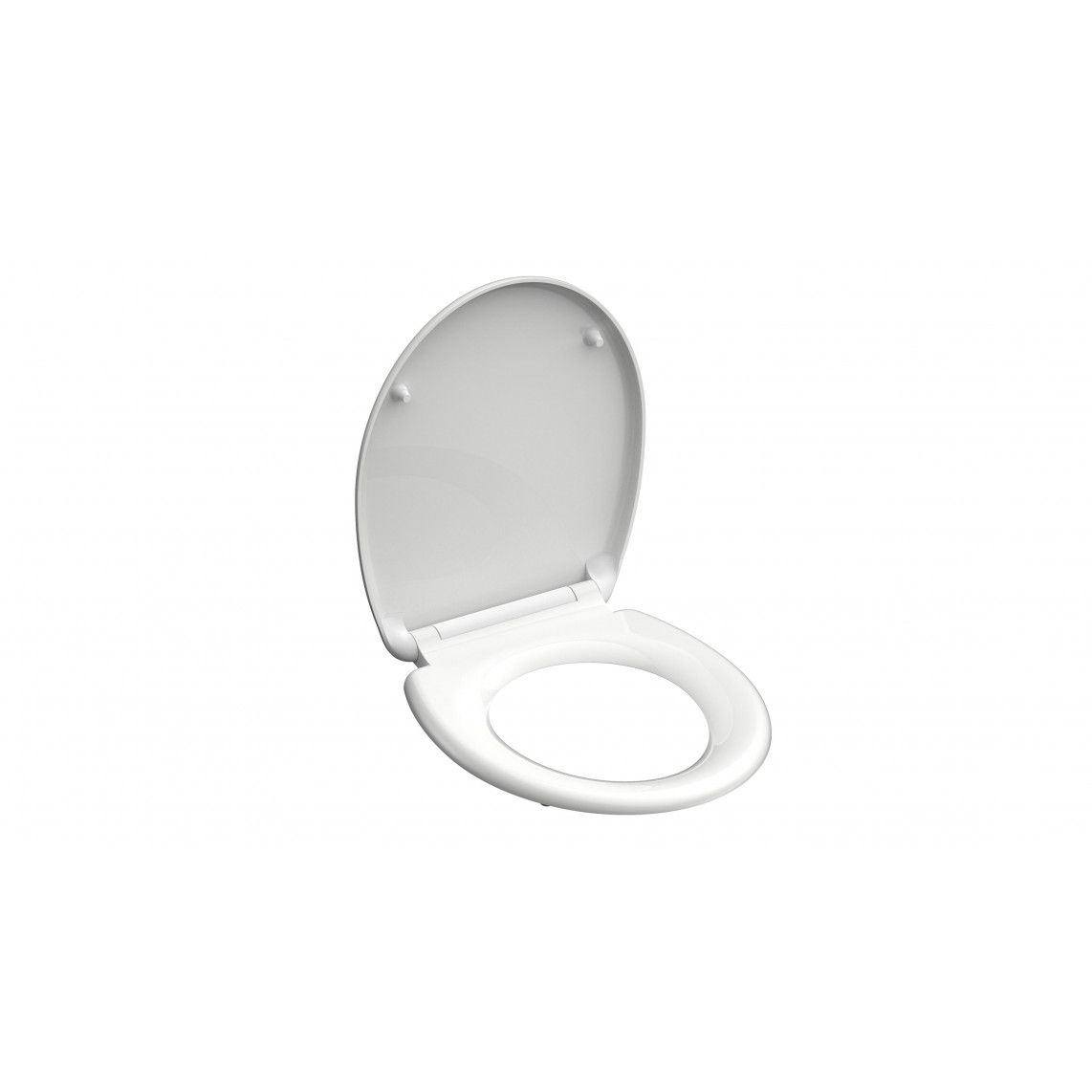 82300 Duroplast Toilet seat WHITE, with soft close and quick release vue 4