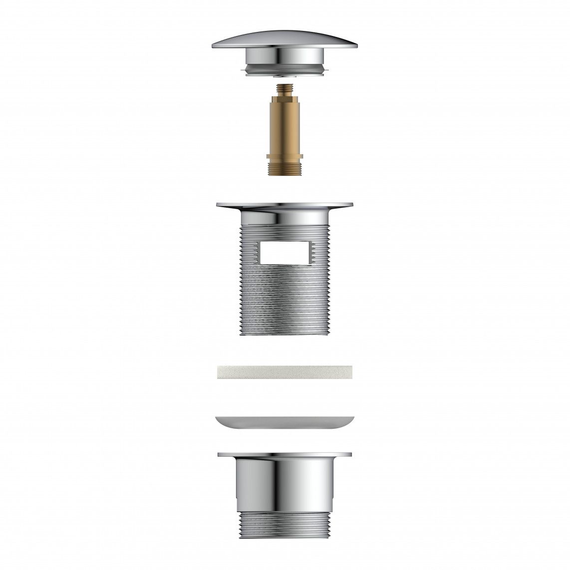 98807330 DAV-1WK afvoerwaste, chroom, 1 1/4" x 65 mm vue 10