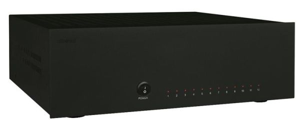 AMP1250, amplificateur multicanaux 12 x 50W, Noir