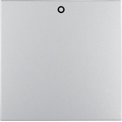 Touche avec inscription 0 Berker S.1 / B.3 / B.7 Alu, mat