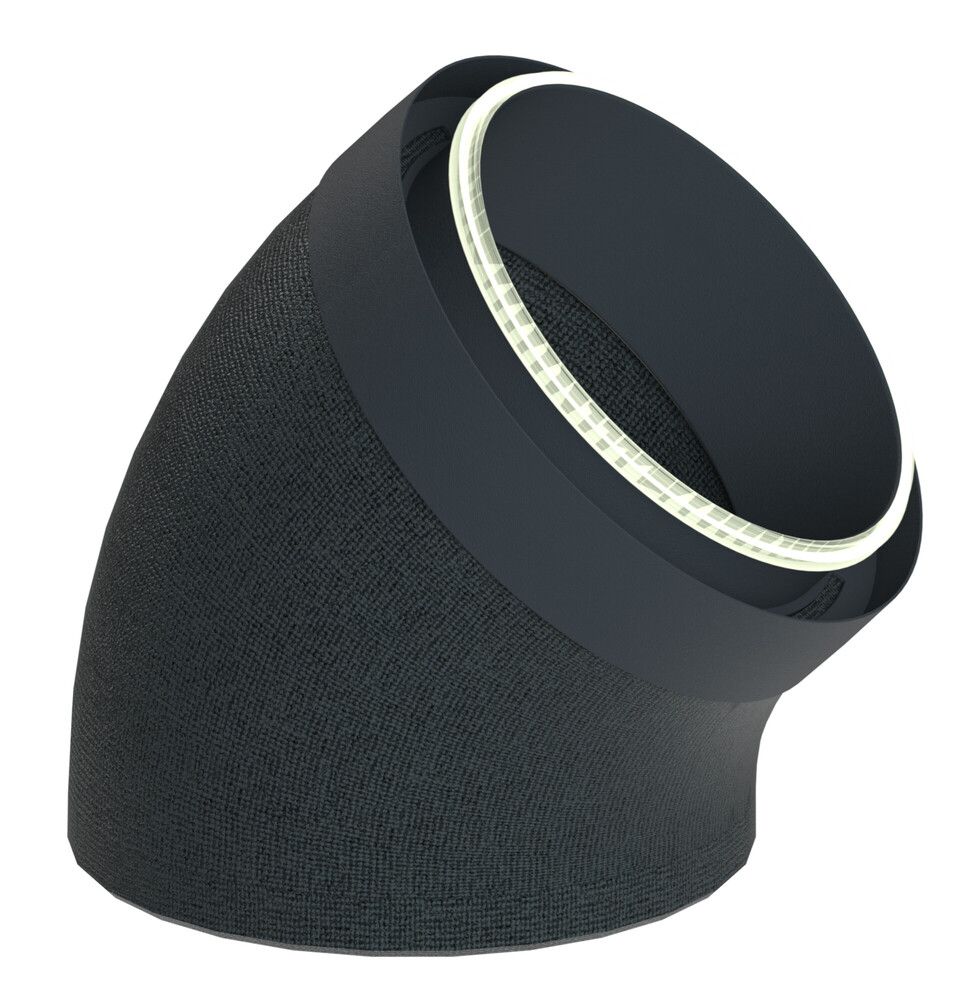 Duco Ducoflex Star Coude Isolé 45° Avec Raccord D180