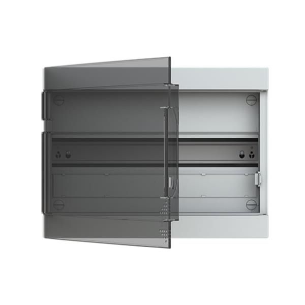 Coffret de distribution Fix-o-Rail 150 1 rangée 18 modules avec porte transparente