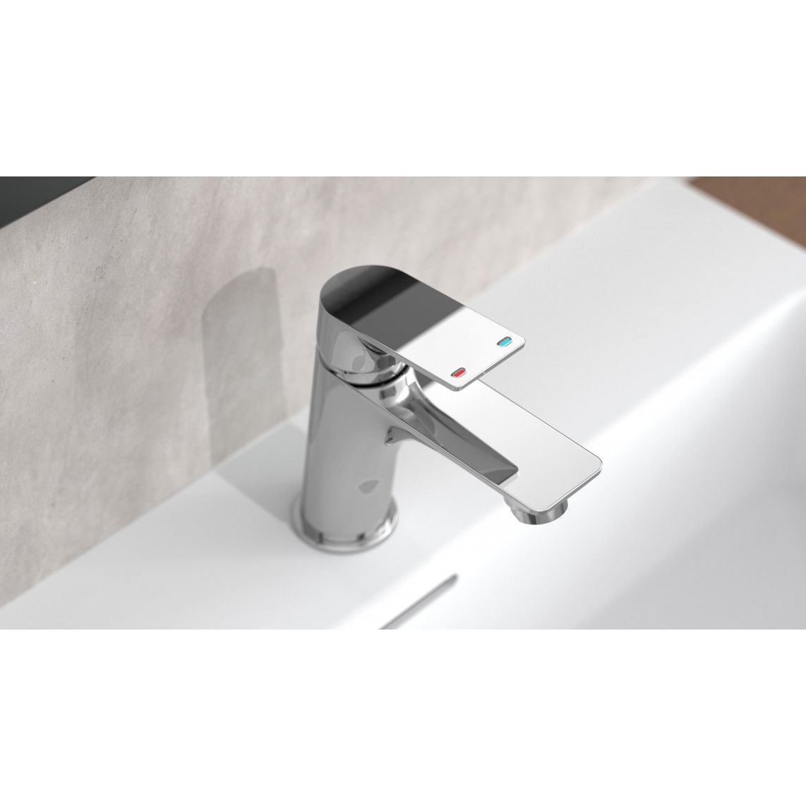 33210 BOSTON Wash basin mixer, chrome vue 11