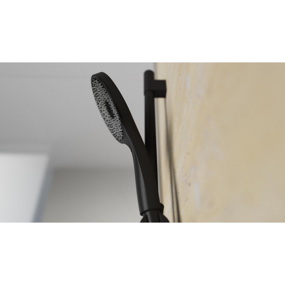 64996 CAPRI Shower rail set, black matt vue 7