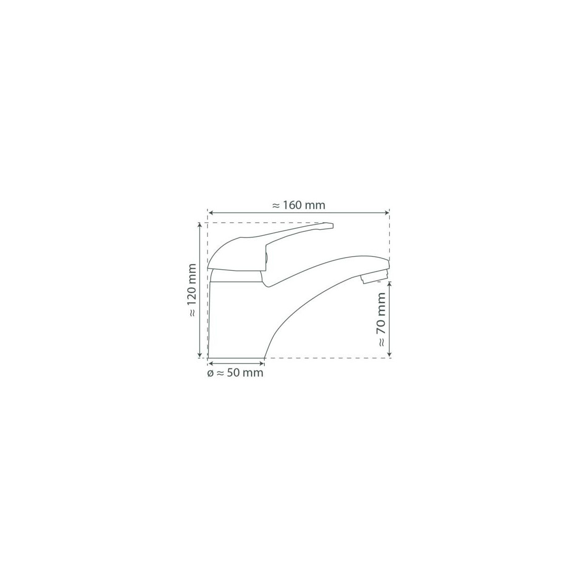 35210 CALVINO Mitigeur lavabo, chromé