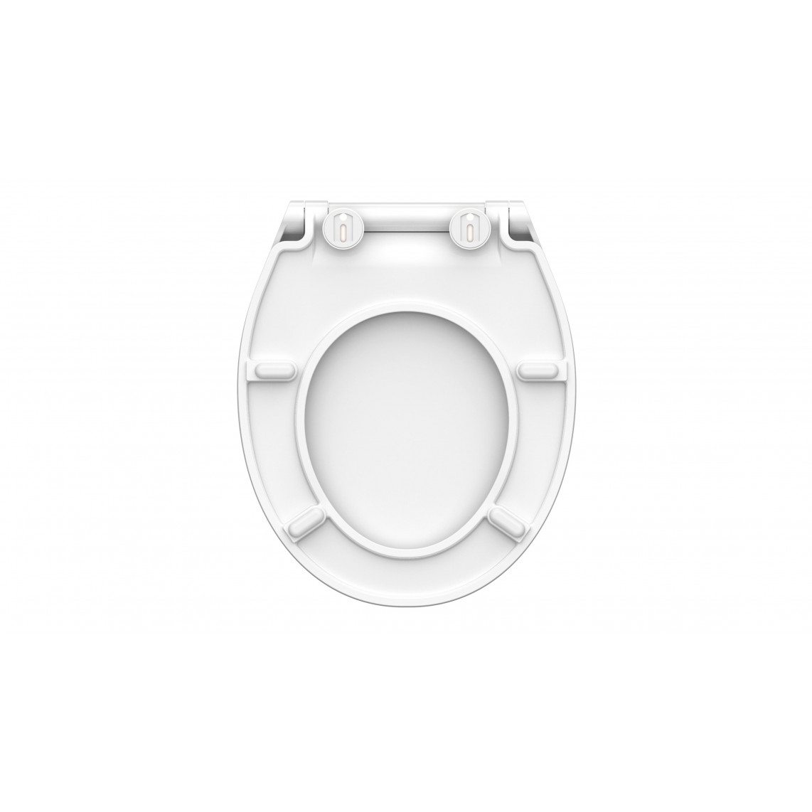 82700 abattant WC en Duroplast SLIM WHITE, avec frein de chute et déclipsable