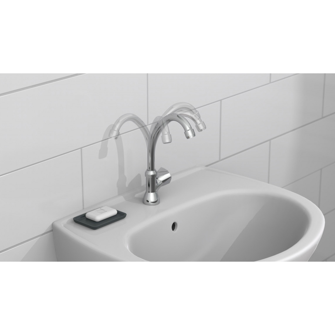 37970 CARNEO robinet eau froide pivotant, chromé