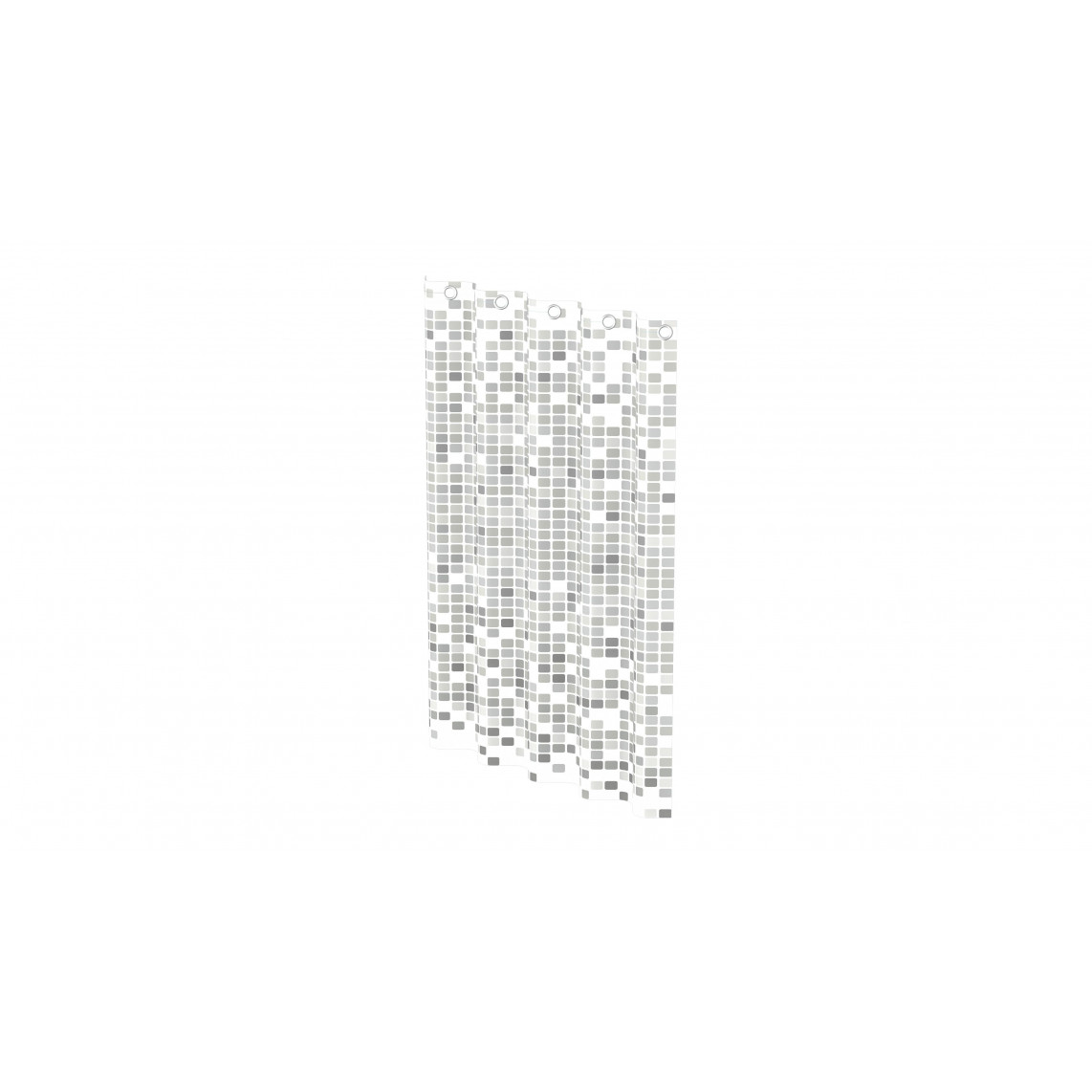 BA0403 rideau de douche, mosaïque gris