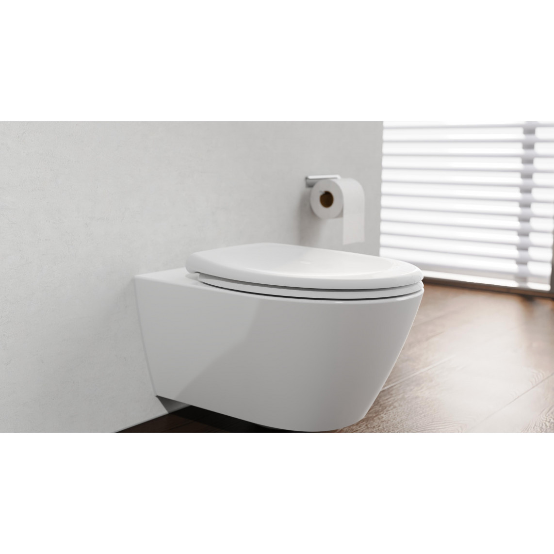 82600 abattant WC en Duroplast WHITE, PREMIUM, avec frein de chute et déclipsable