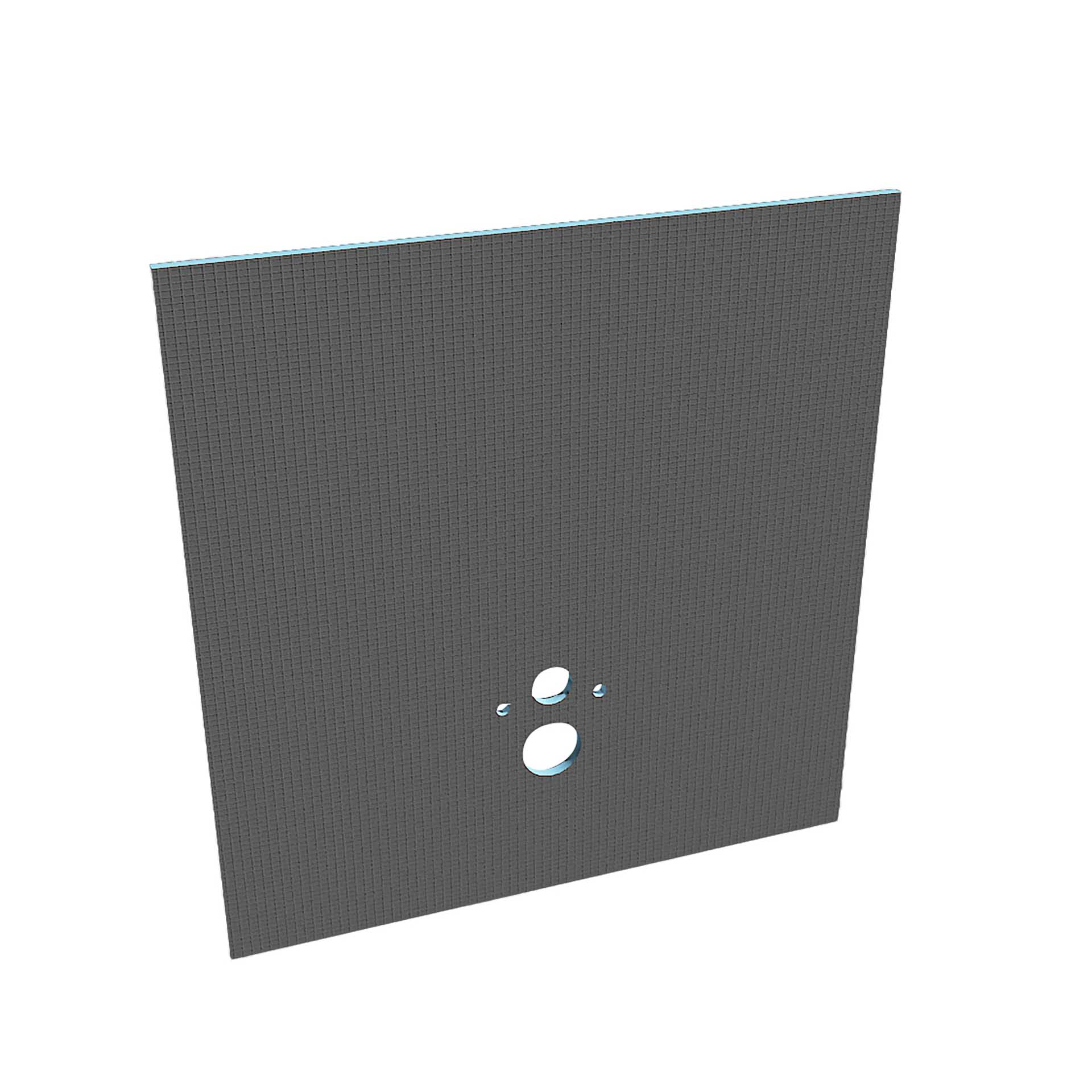 PLAQUE DE CONSTRUCTION ET D'ISOLATION WC SUSPENDU - ETANCHE - XPS - 1200X1300X20MM - GRISE
