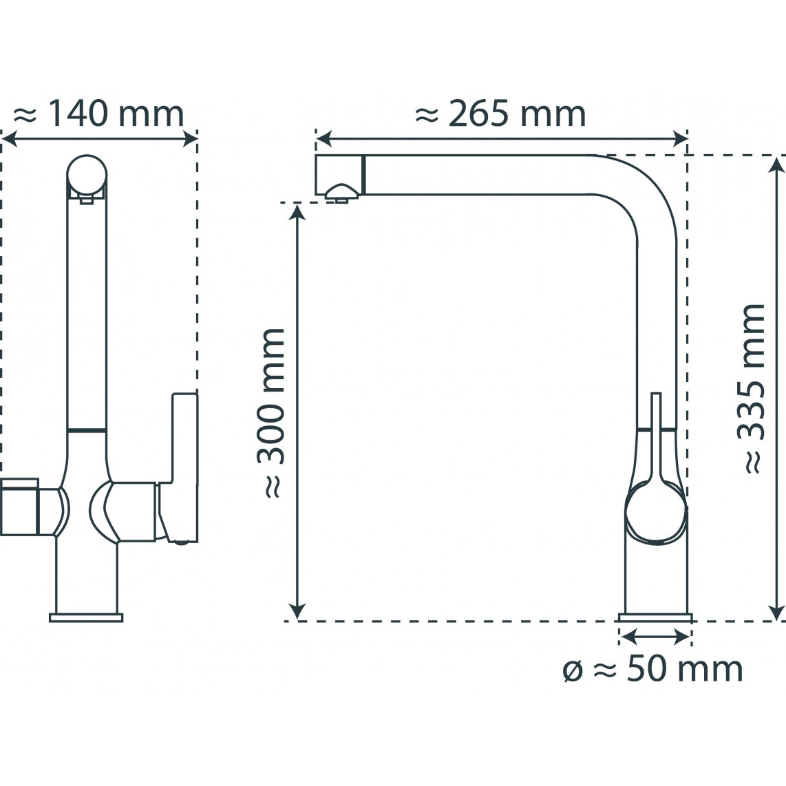 99805 AQUASTAR PRO Mitigeur pour eau potable avec système de filtration, apparence inox