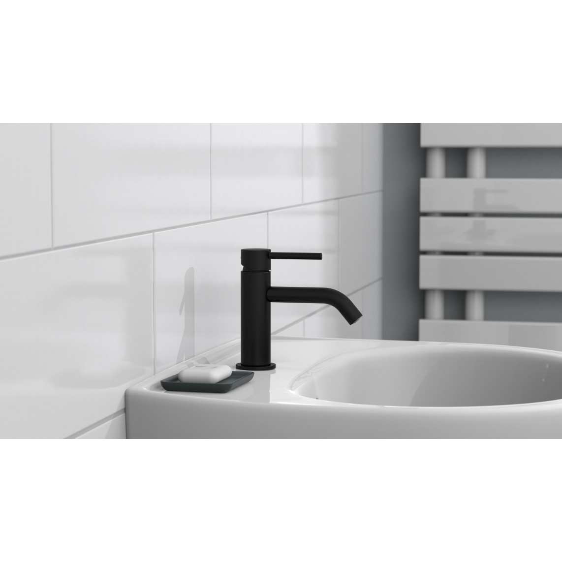 37965 ARAGON robinet eau froide, noir mat