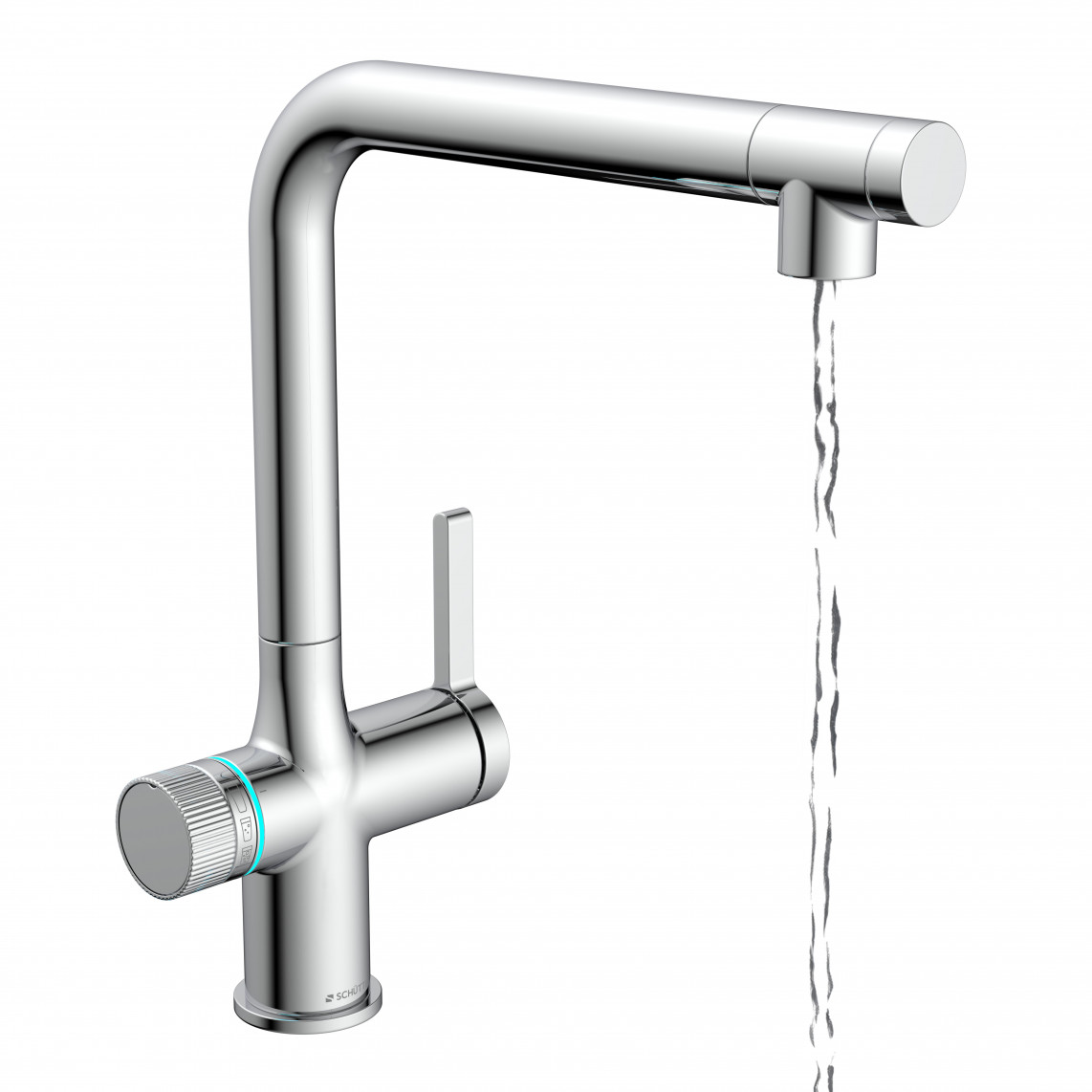 99900 AQUASTAR PREMIUM robinet d'évier à eau gazeuse plus système de refroidissement et de filtration, chromé