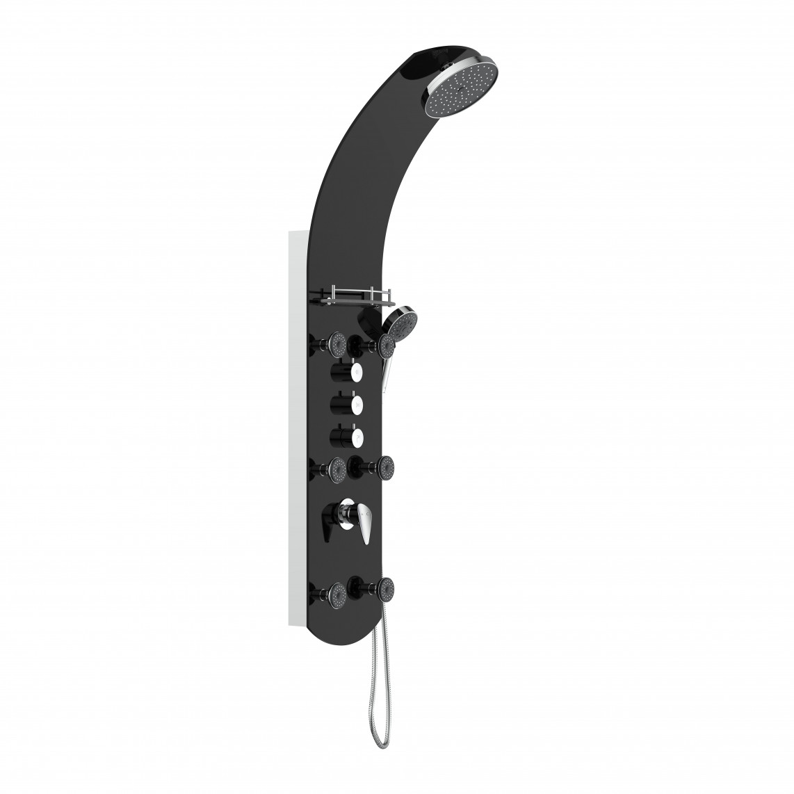 ORSP-YMSBB KARIBIK Panneau de douche, noir