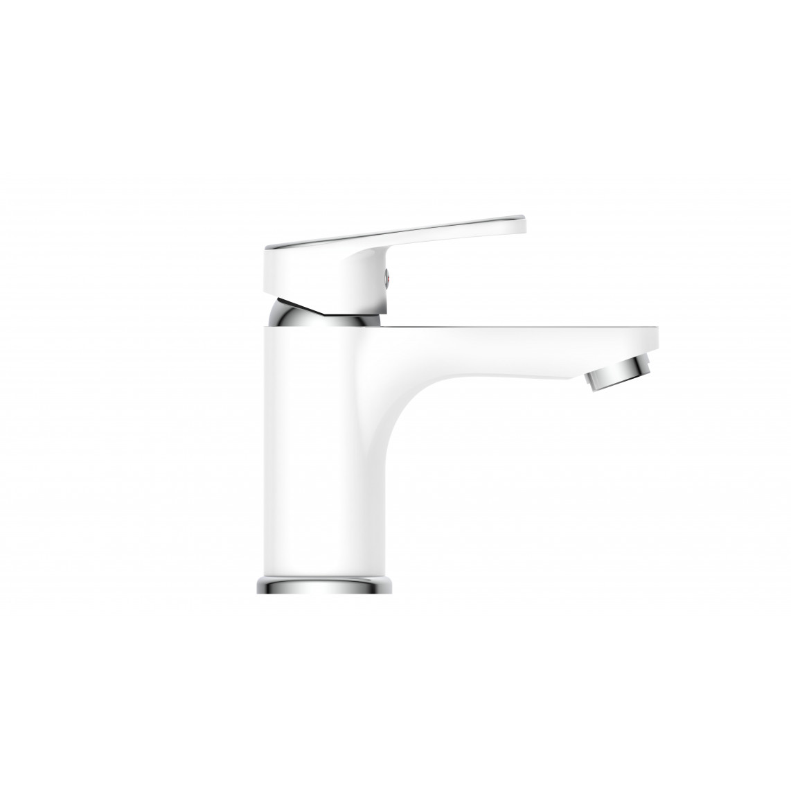 34710 ALASKA Mitigeur lavabo, blanc/chromé