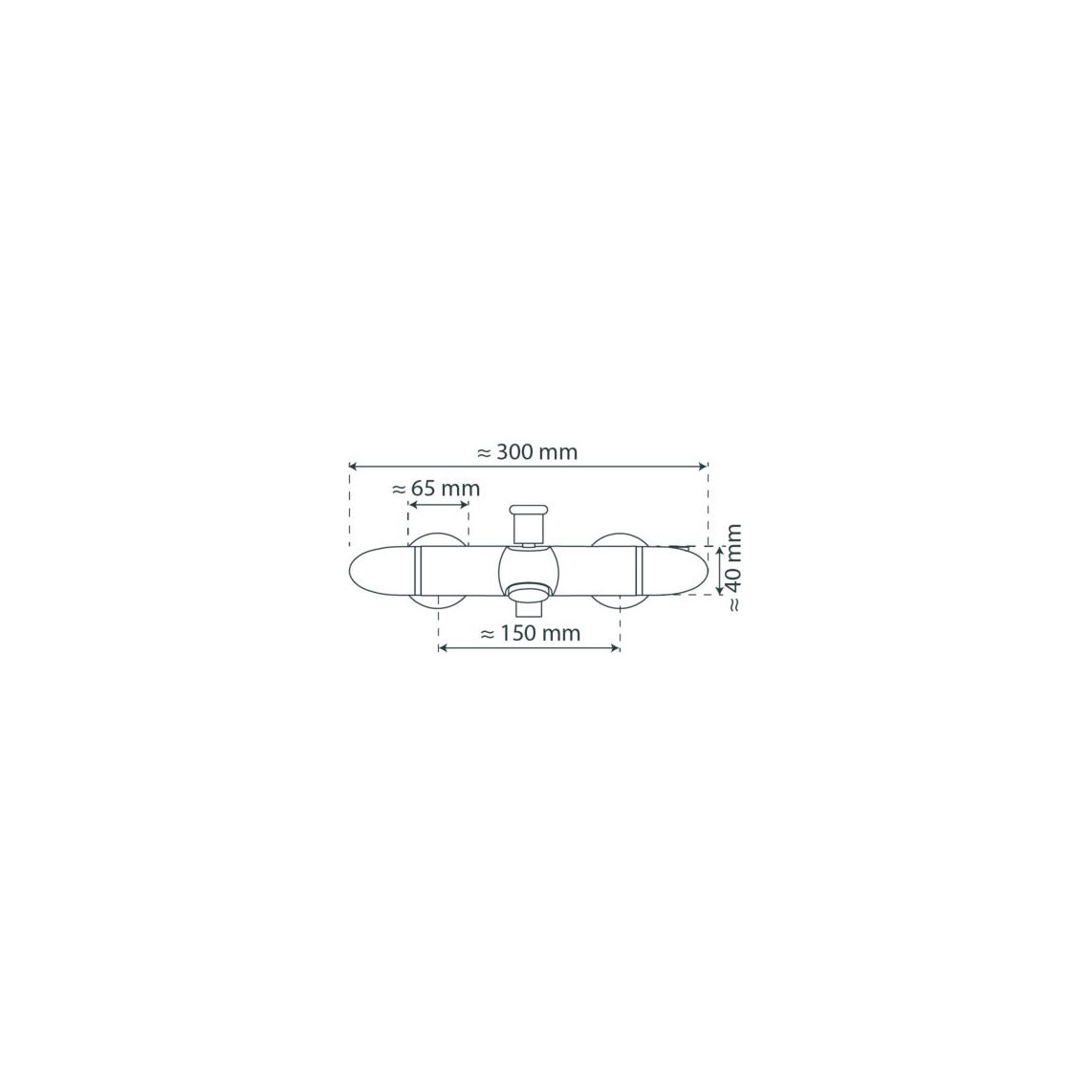 52440 SUPRA Mitigeur thermostatique bain/douche, chromé
