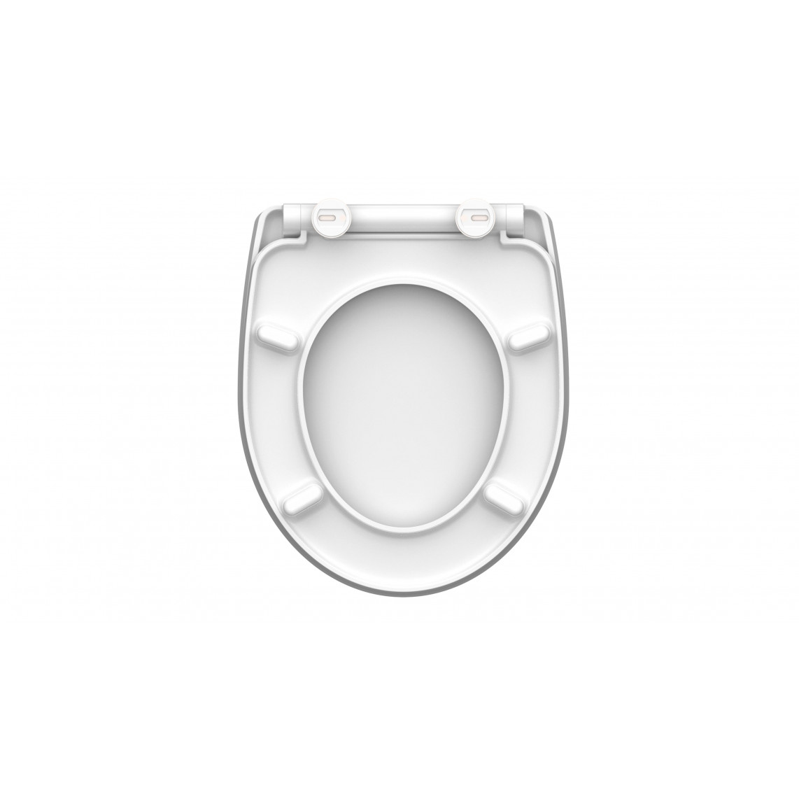 82582 abattant WC en Duroplast HG WATER LILY, avec frein de chute et déclipsable