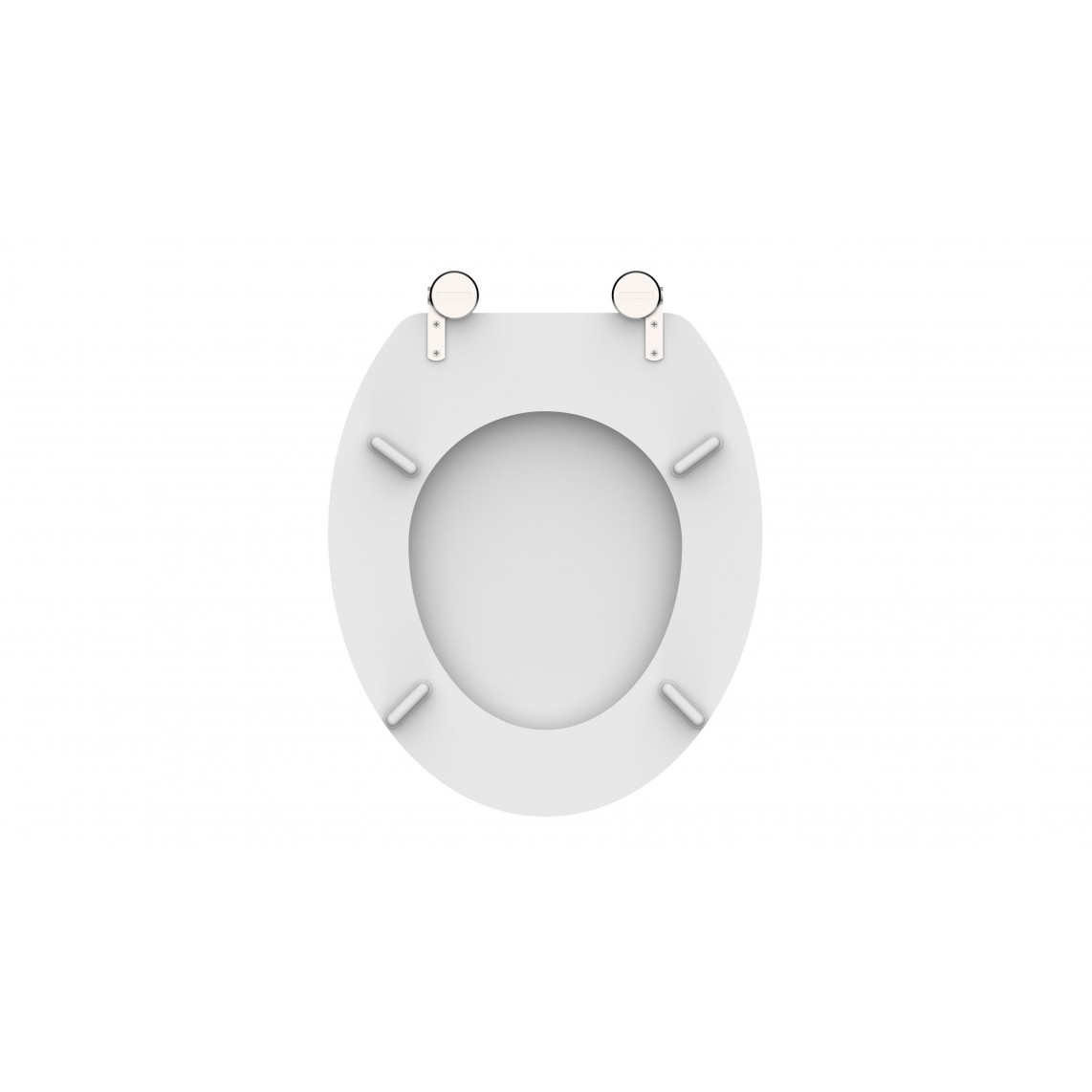 84000 abattant WC avec noyau en bois WHITE