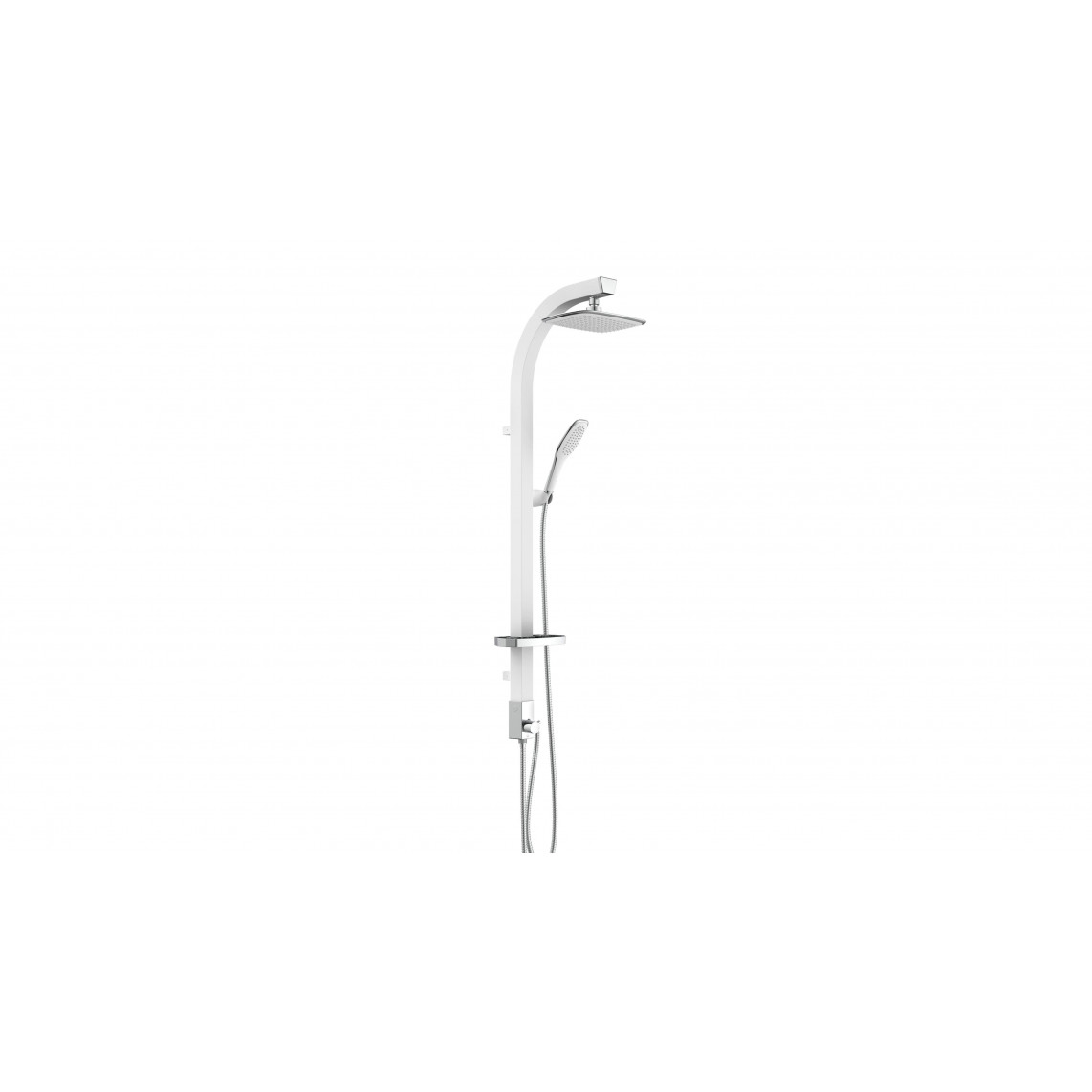 60065 MADAGASKAR Set douche de pluie, blanc/chromé