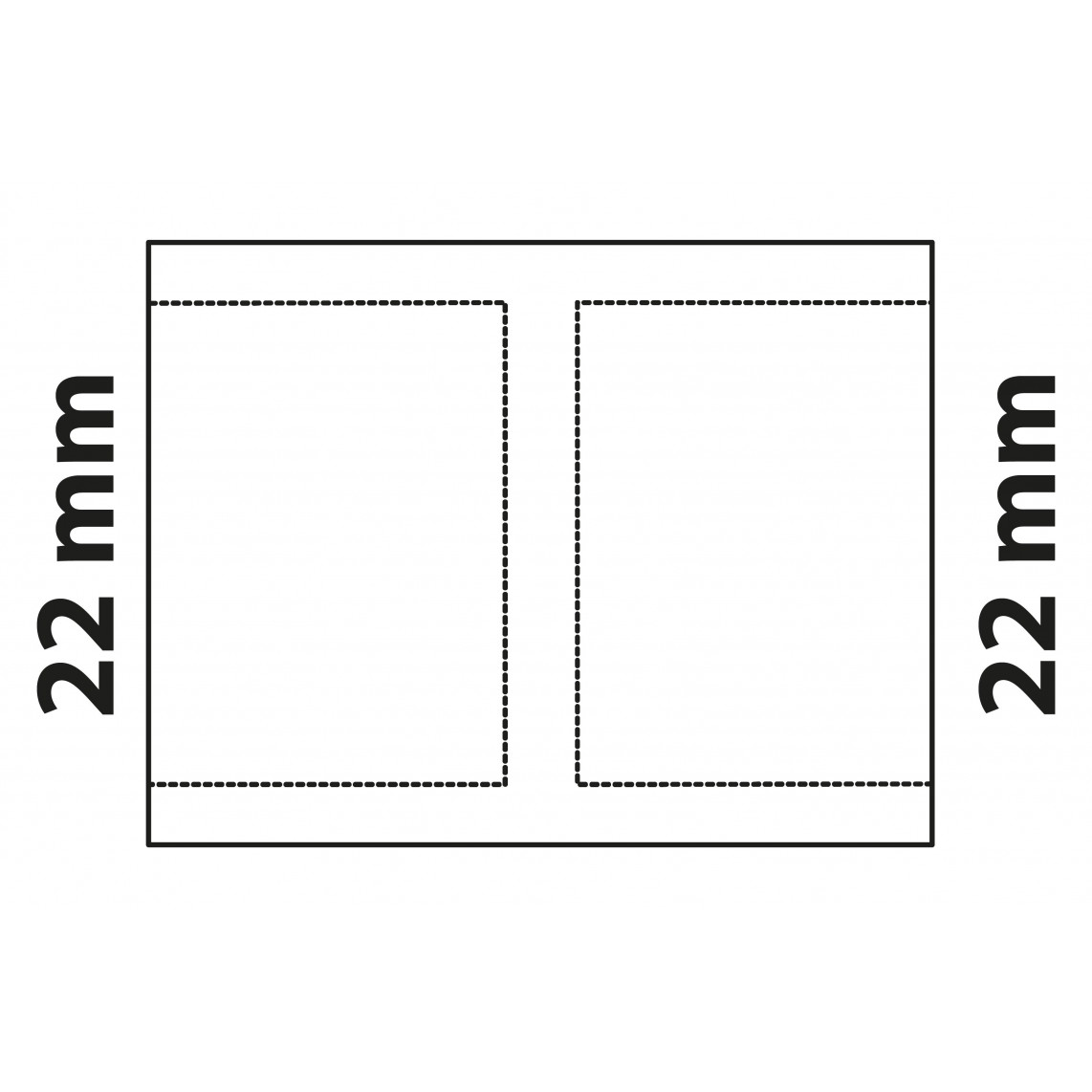 989095017 CU manchon double, vierge, 22 mm, 2 manchons, (5270)