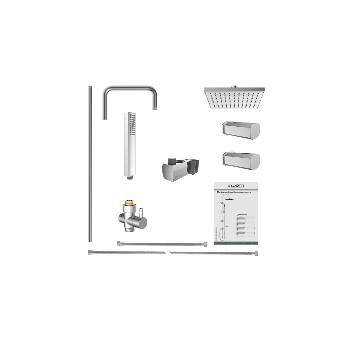 60090 TOKYO Set douche de pluie, chromé