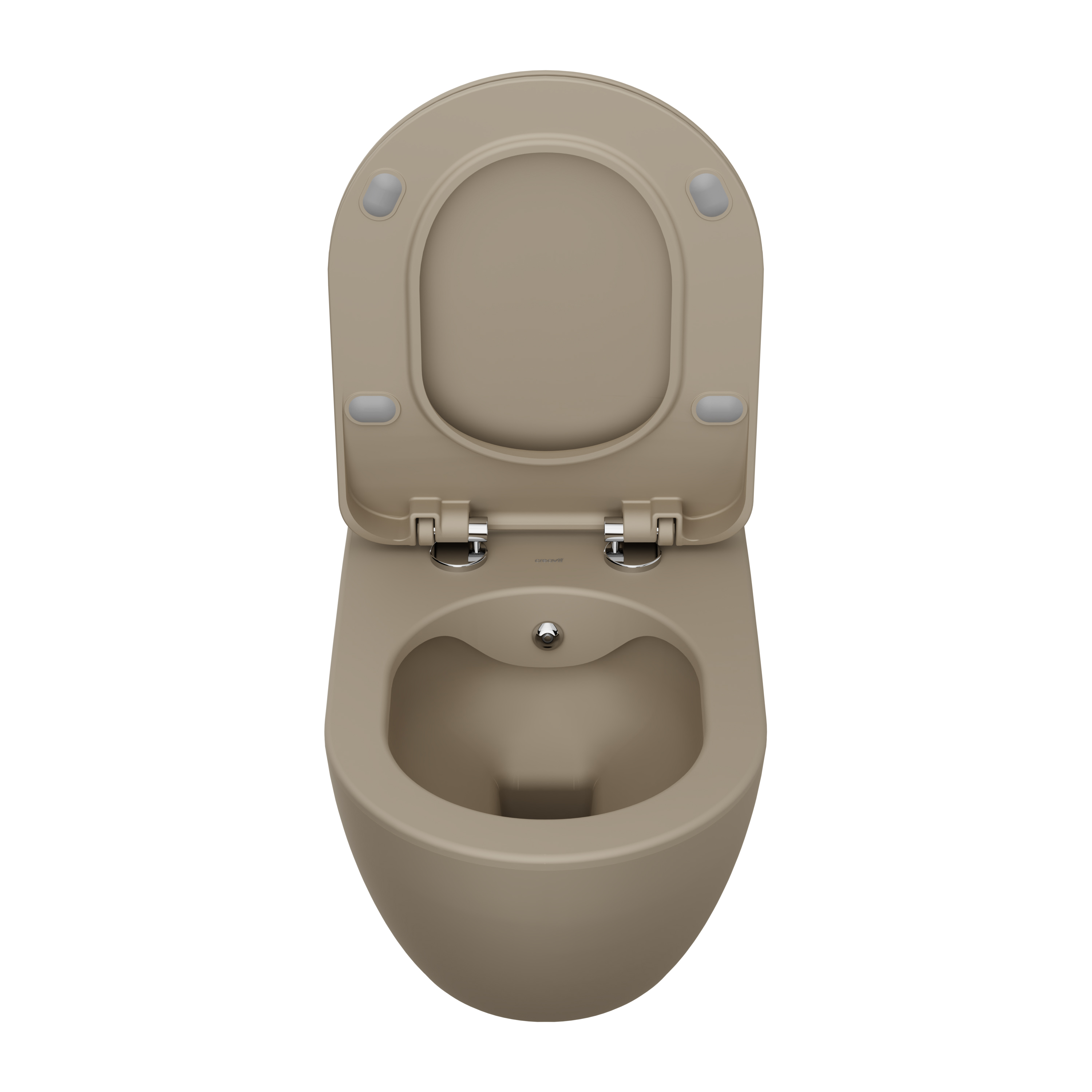 CREAVIT FREE WC SUSPENDU AVEC BIDET – SANS BRIDE - SANS ABATTANT – CAPPUCCINO MAT
