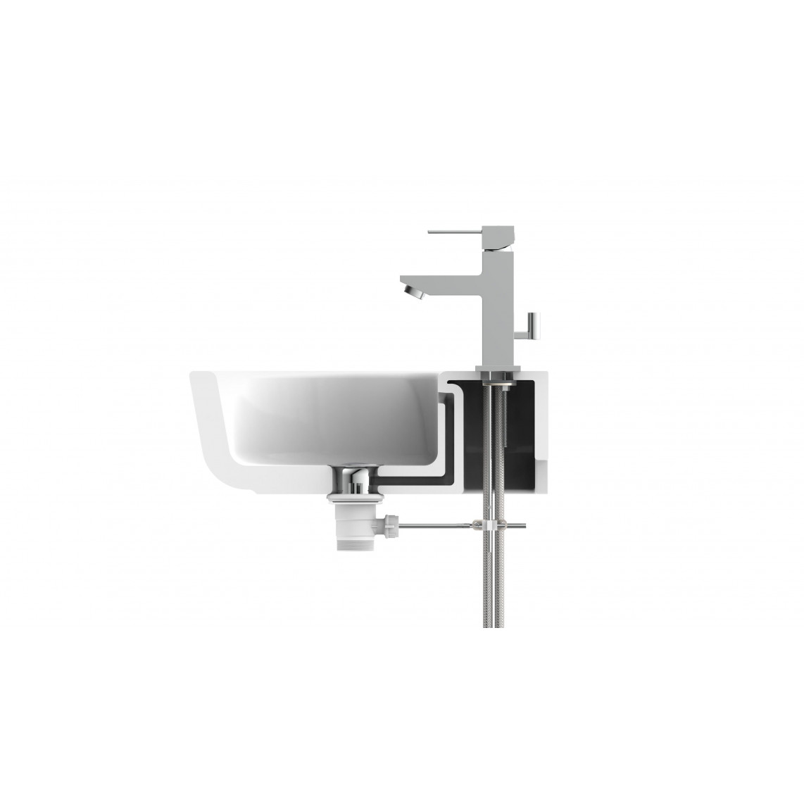 NI075THI CALVINO Mitigeur lavabo, chromé