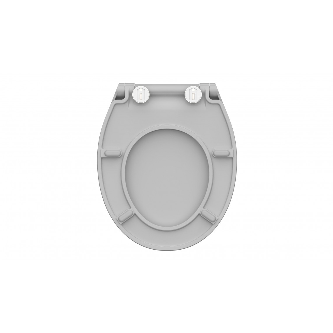 82702 abattant WC en Duroplast SLIM GREY, avec frein de chute et déclipsable