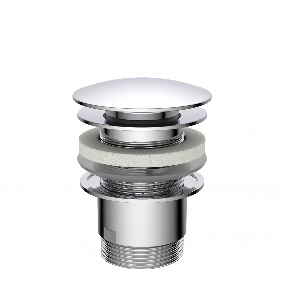 98807330 DAV-1WK vanne d'évacuation, chromé, 1 1/4" x 65 mm