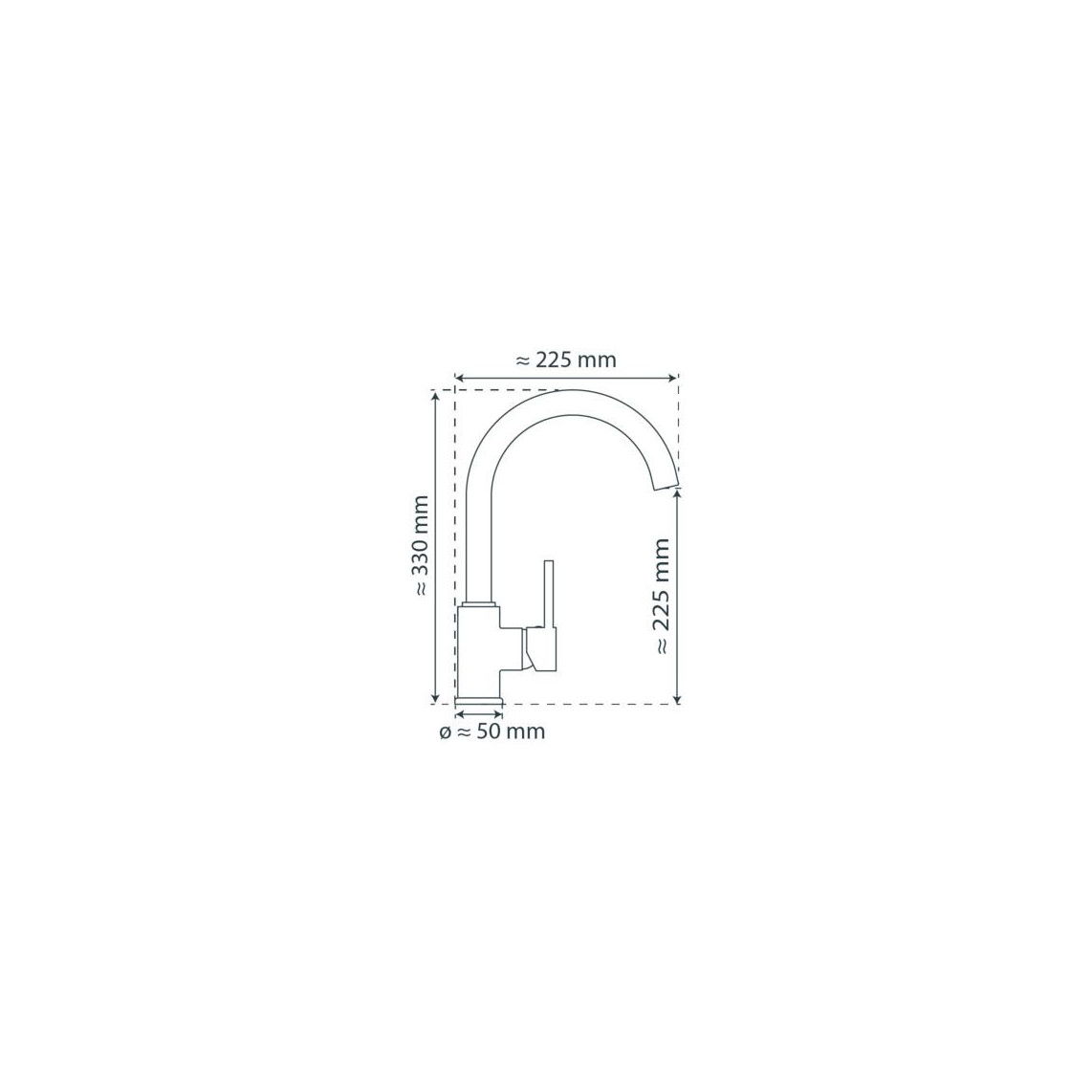 35319 CASALLA Mitigeur évier basse pression, chromé
