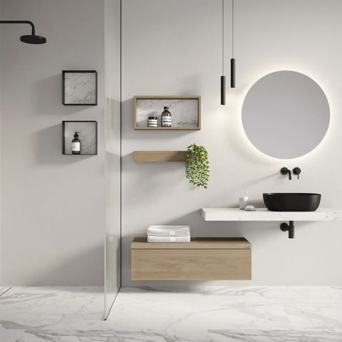 COLOUR SHELF LOOOX 10X80CM NOIR MAT