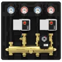 MODULE HYDRAULIQUE COMPACT AVEC 1 CIRCUIT MELANGE ET 1 CIRCUIT NON-MELANGE DN20 REMEHA