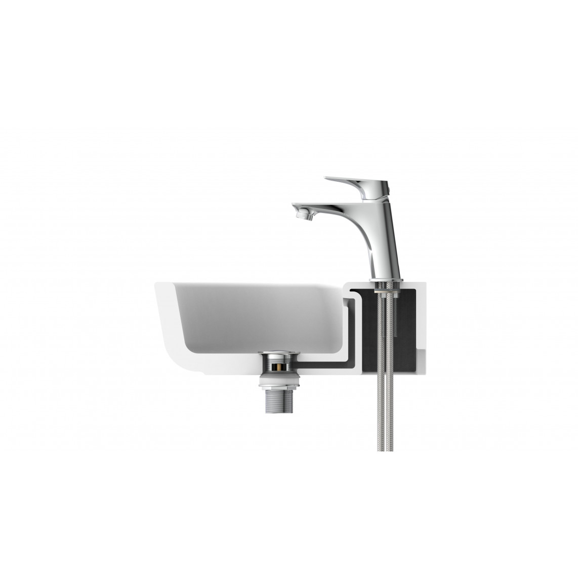 33210 BOSTON Mitigeur lavabo, chromé