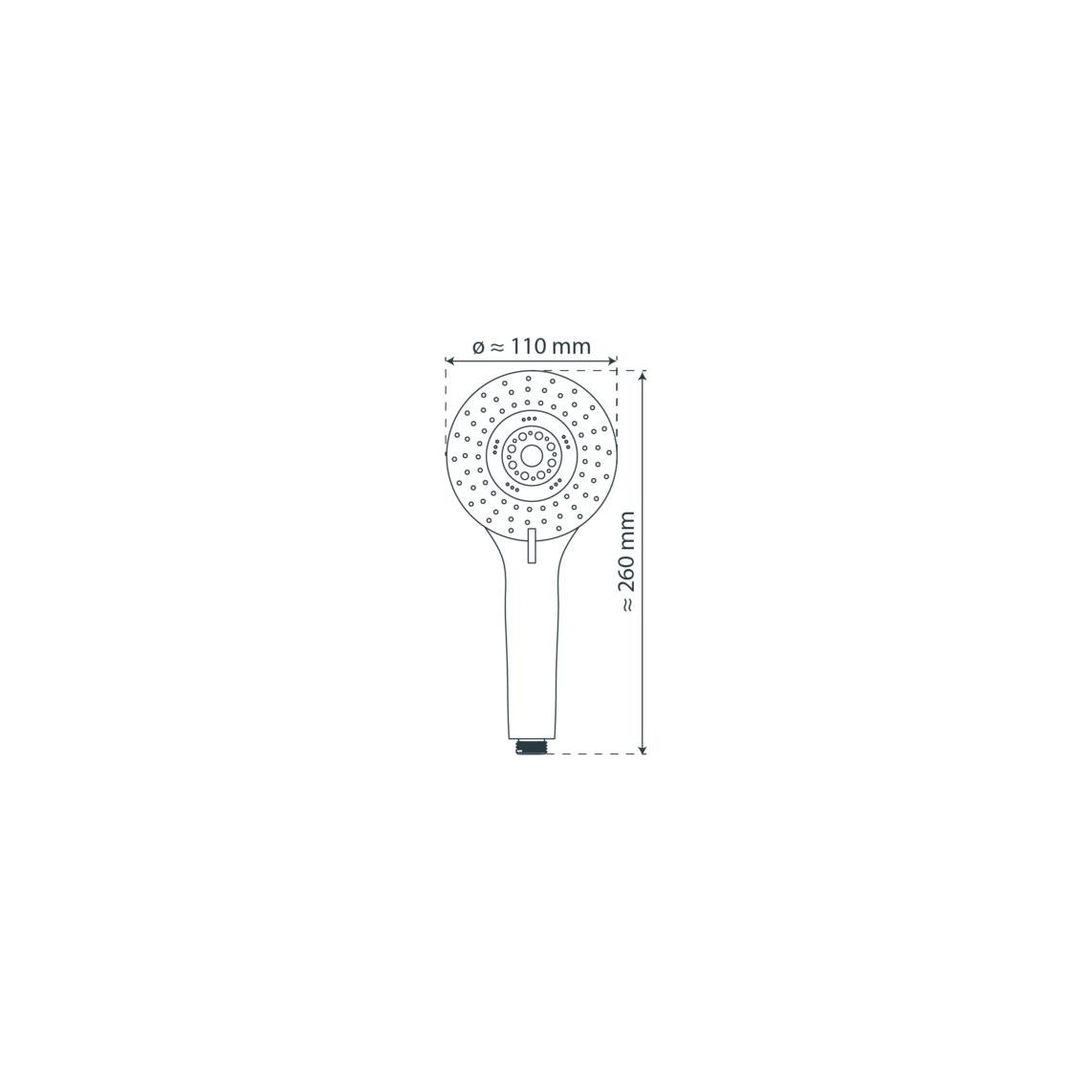 60783 GALAXIS LED Douchette à main, chromé