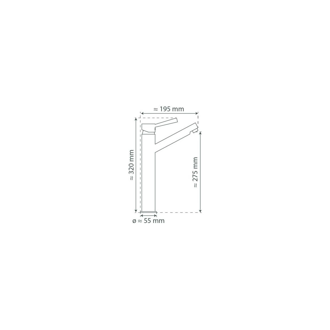 79111 CORNWALL Mitigeur lavabo, chromé, pour vasque à poser