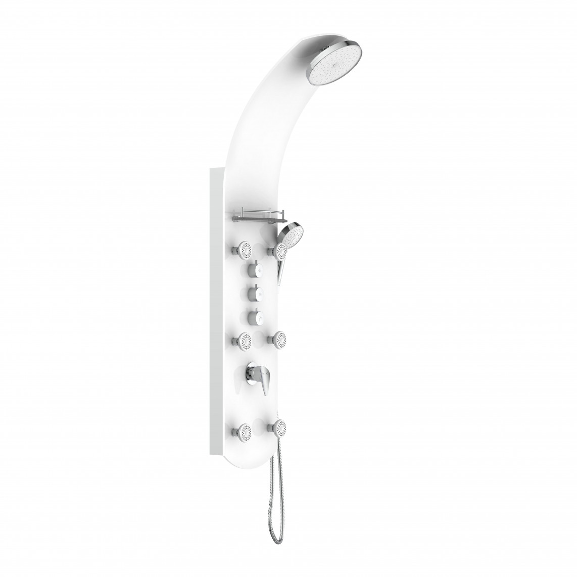 ORSP-YMSBW KARIBIK Panneau de douche, blanc