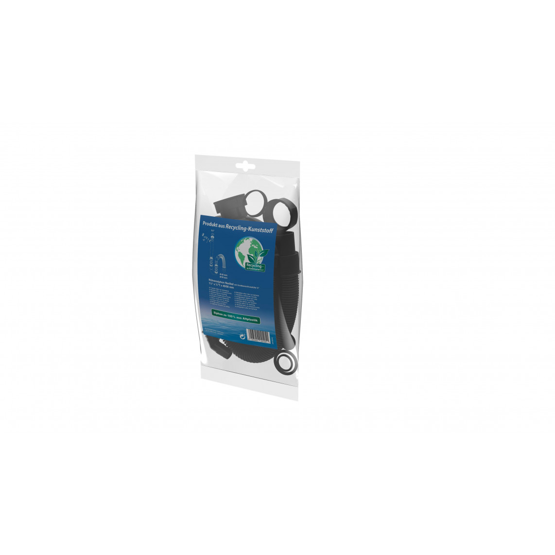 98836549 ECO-SAVE KS Éviers Flex-siphon tubulaire, Gris, 1 1/2" x 3/4"T x 40/50 mm, avec raccordement d'appareil