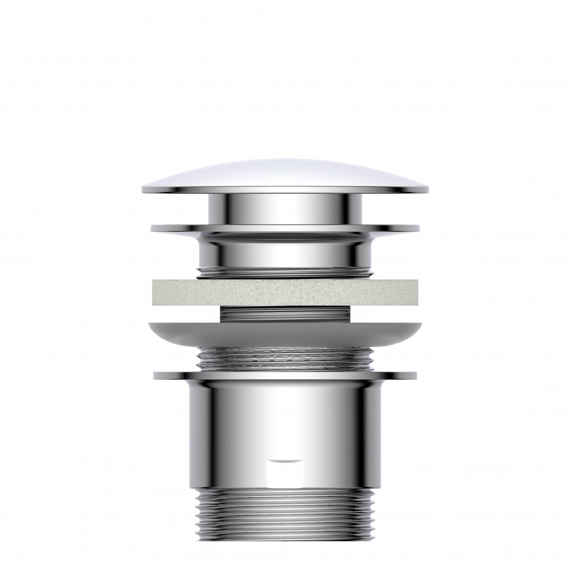 98807330 DAV-1WK vanne d'évacuation, chromé, 1 1/4" x 65 mm