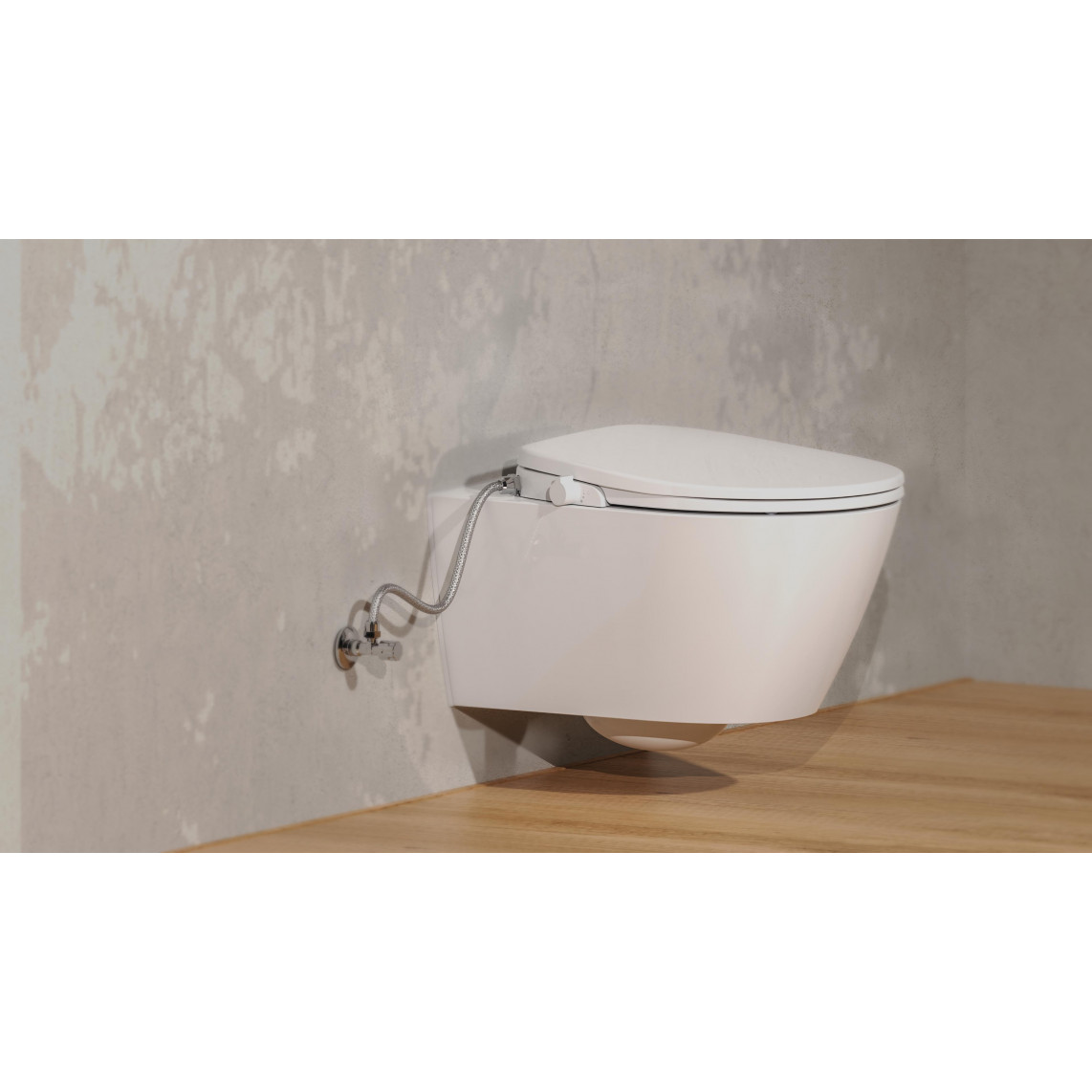 EDDW01 Adaptateur WC lavant, avec frein de chute et déclipsable